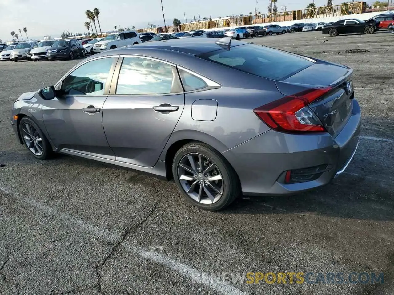 2 fotografías del automóvil dañado 19XFC1F36LE201034 HONDA CIVIC 2020