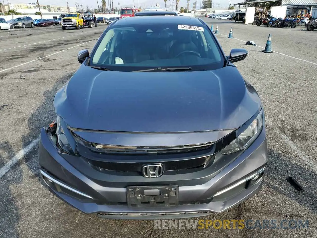5 fotografías del automóvil dañado 19XFC1F36LE201034 HONDA CIVIC 2020