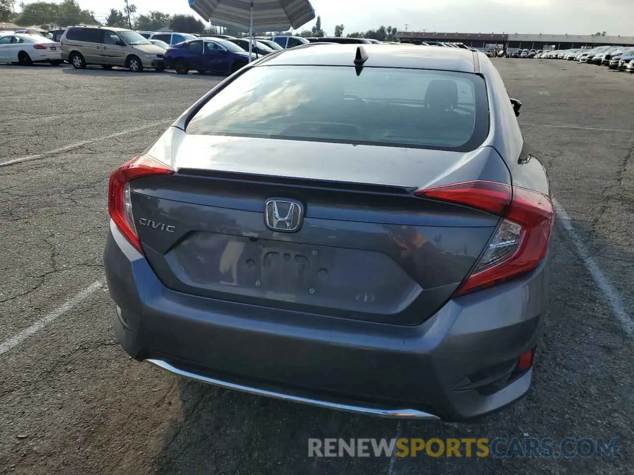 6 fotografías del automóvil dañado 19XFC1F36LE201034 HONDA CIVIC 2020