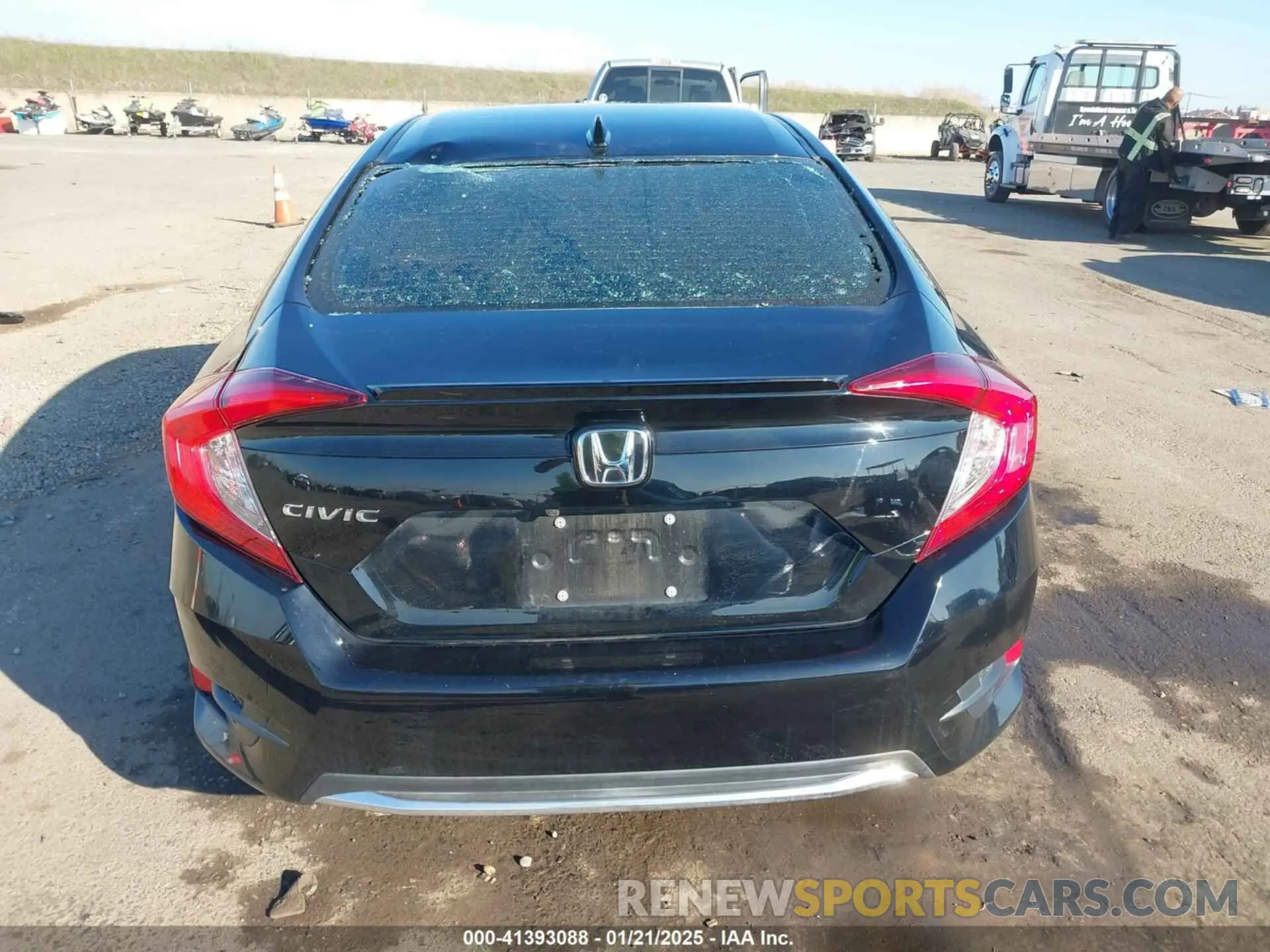 17 fotografías del automóvil dañado 19XFC1F37LE202788 HONDA CIVIC 2020
