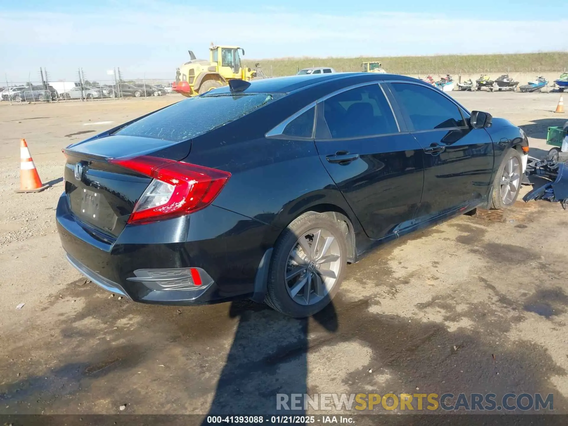4 fotografías del automóvil dañado 19XFC1F37LE202788 HONDA CIVIC 2020