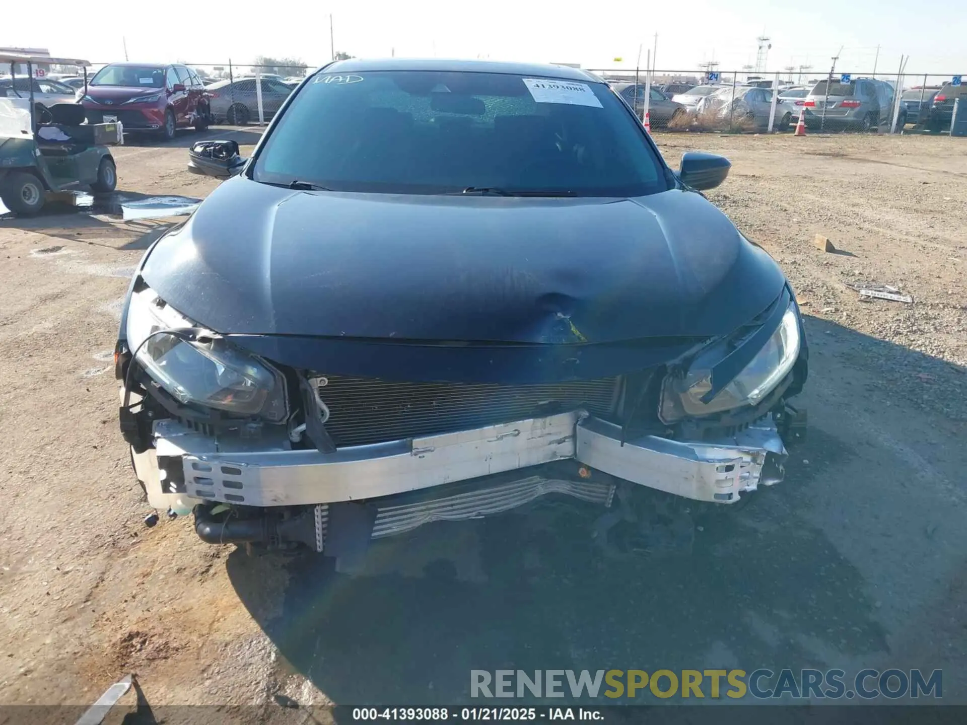 6 fotografías del automóvil dañado 19XFC1F37LE202788 HONDA CIVIC 2020