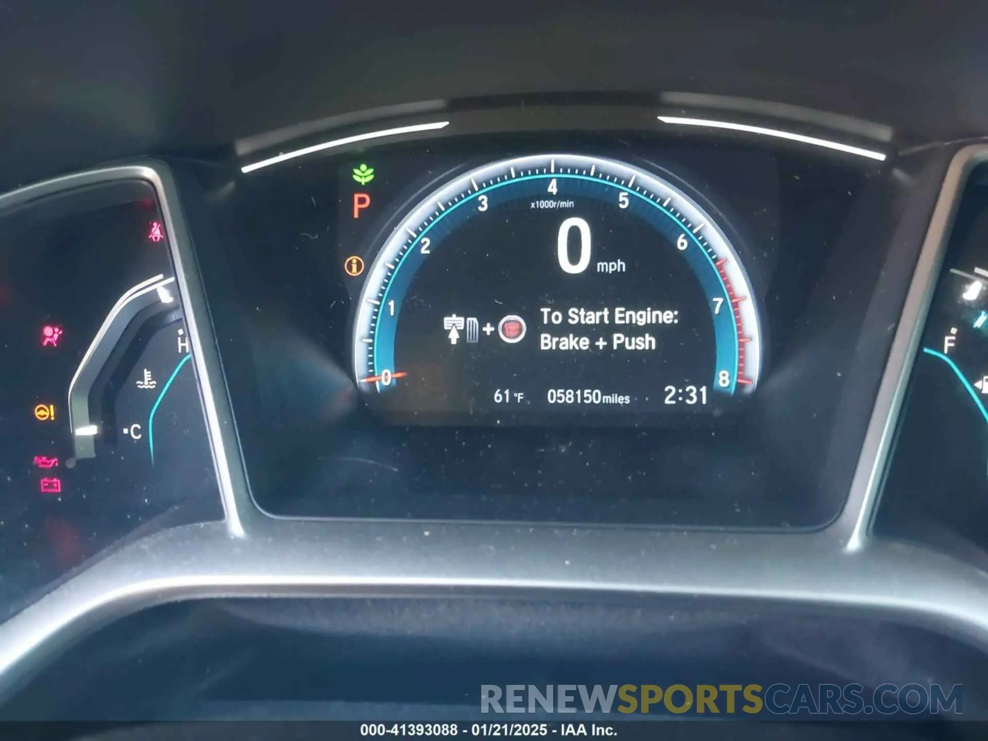 7 fotografías del automóvil dañado 19XFC1F37LE202788 HONDA CIVIC 2020