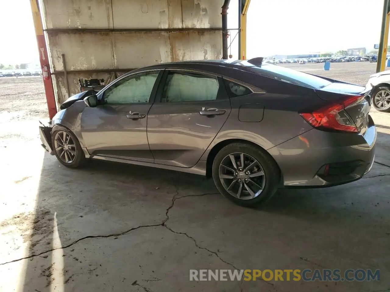 2 fotografías del automóvil dañado 19XFC1F37LE205125 HONDA CIVIC 2020