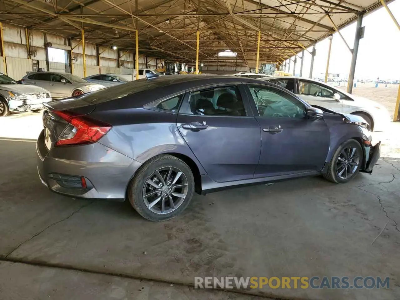 3 fotografías del automóvil dañado 19XFC1F37LE205125 HONDA CIVIC 2020