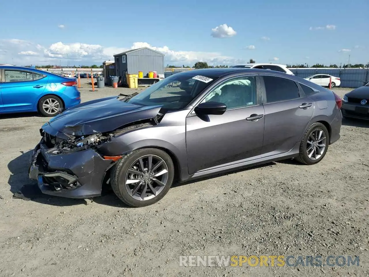 1 fotografías del automóvil dañado 19XFC1F37LE206615 HONDA CIVIC 2020