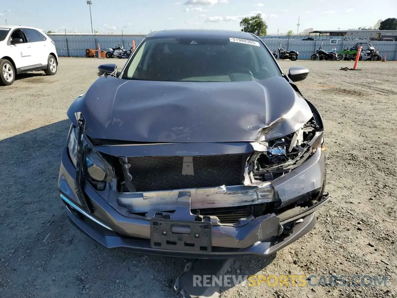 5 fotografías del automóvil dañado 19XFC1F37LE206615 HONDA CIVIC 2020