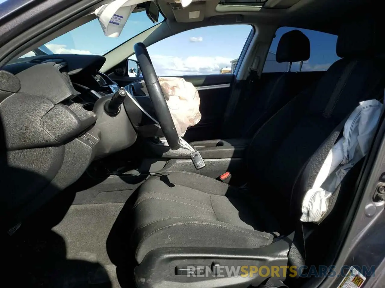7 fotografías del automóvil dañado 19XFC1F37LE206615 HONDA CIVIC 2020