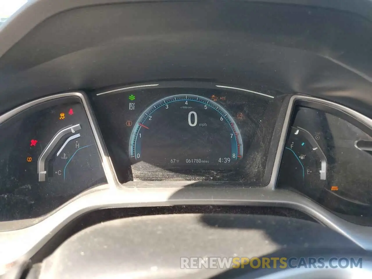 9 fotografías del automóvil dañado 19XFC1F37LE206615 HONDA CIVIC 2020