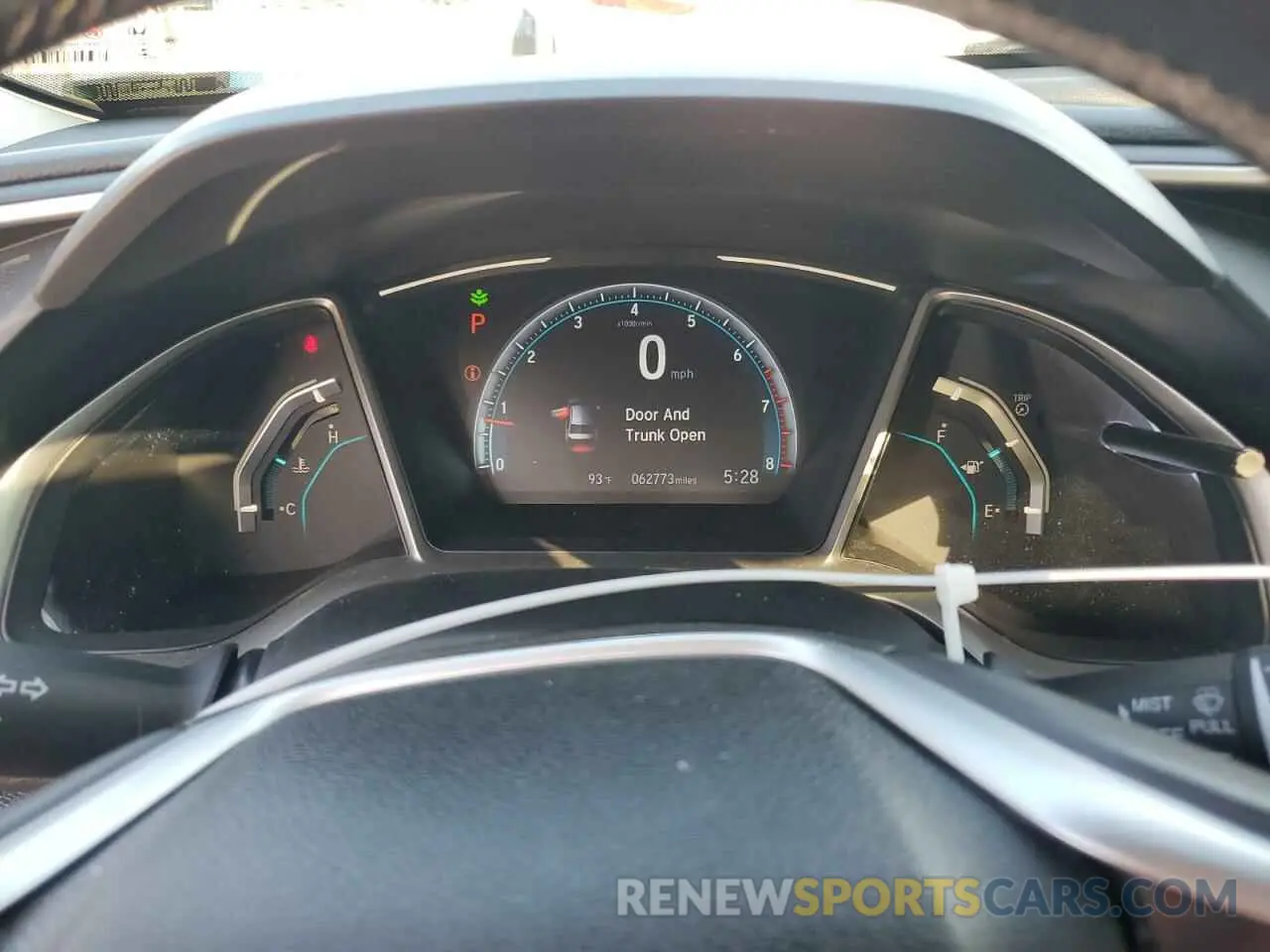 9 fotografías del automóvil dañado 19XFC1F38LE010229 HONDA CIVIC 2020