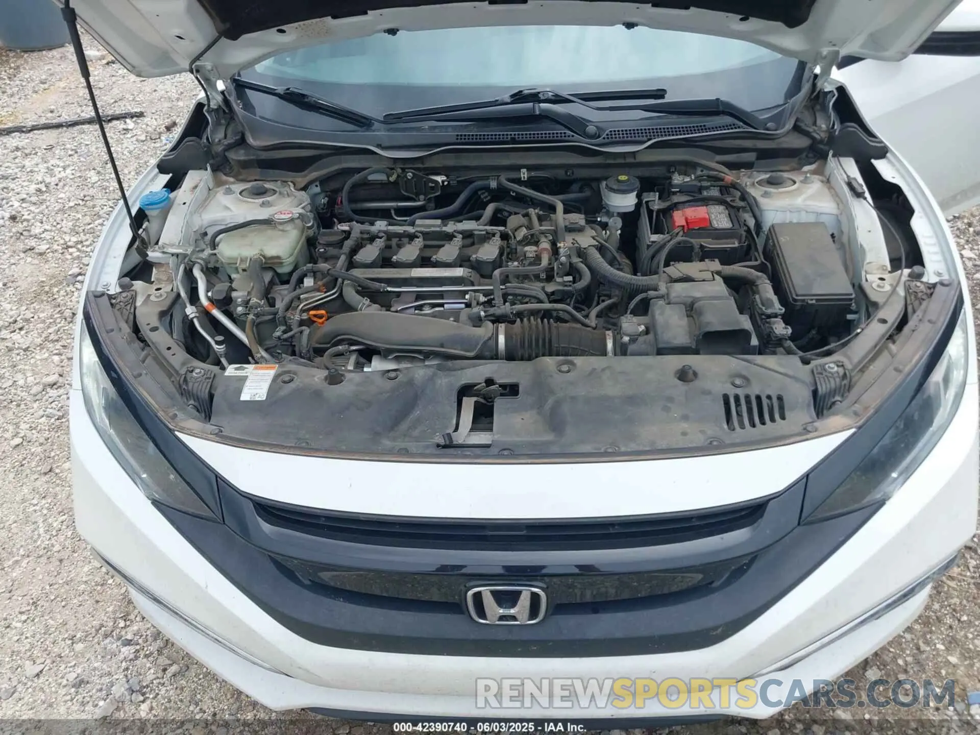 10 fotografías del automóvil dañado 19XFC1F38LE014989 HONDA CIVIC 2020