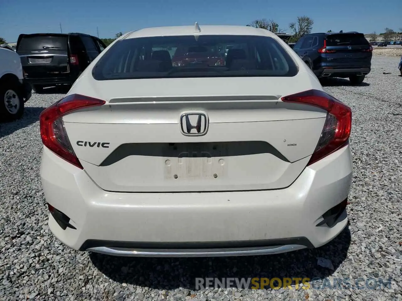 6 fotografías del automóvil dañado 19XFC1F38LE020372 HONDA CIVIC 2020