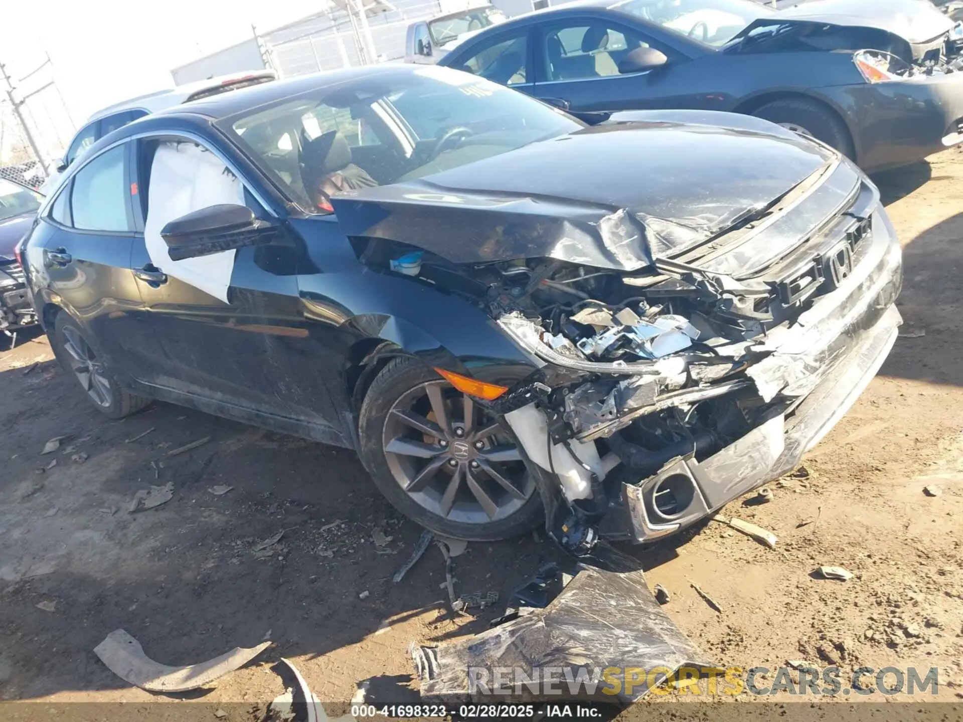 1 fotografías del automóvil dañado 19XFC1F38LE021201 HONDA CIVIC 2020