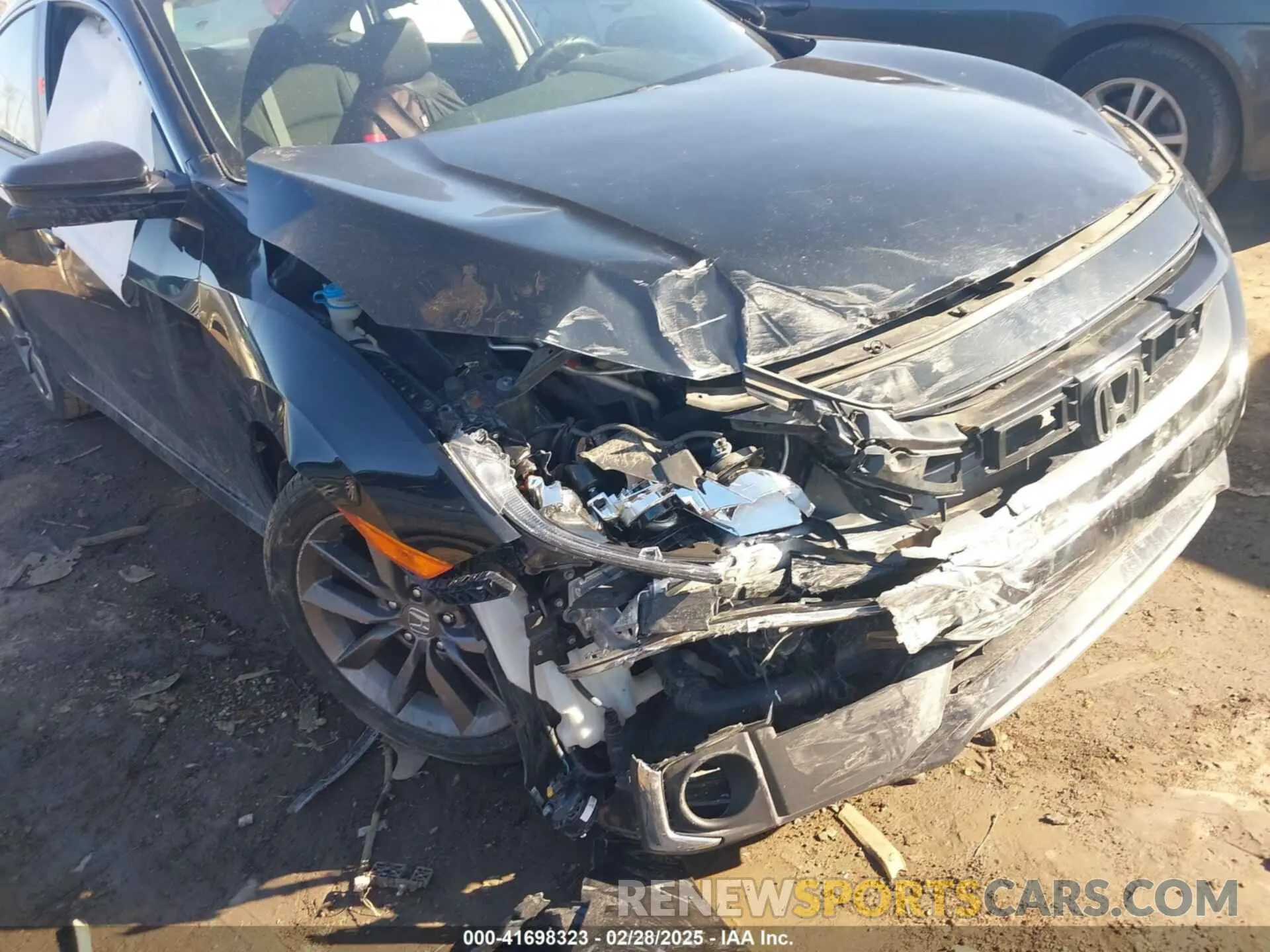 6 fotografías del automóvil dañado 19XFC1F38LE021201 HONDA CIVIC 2020