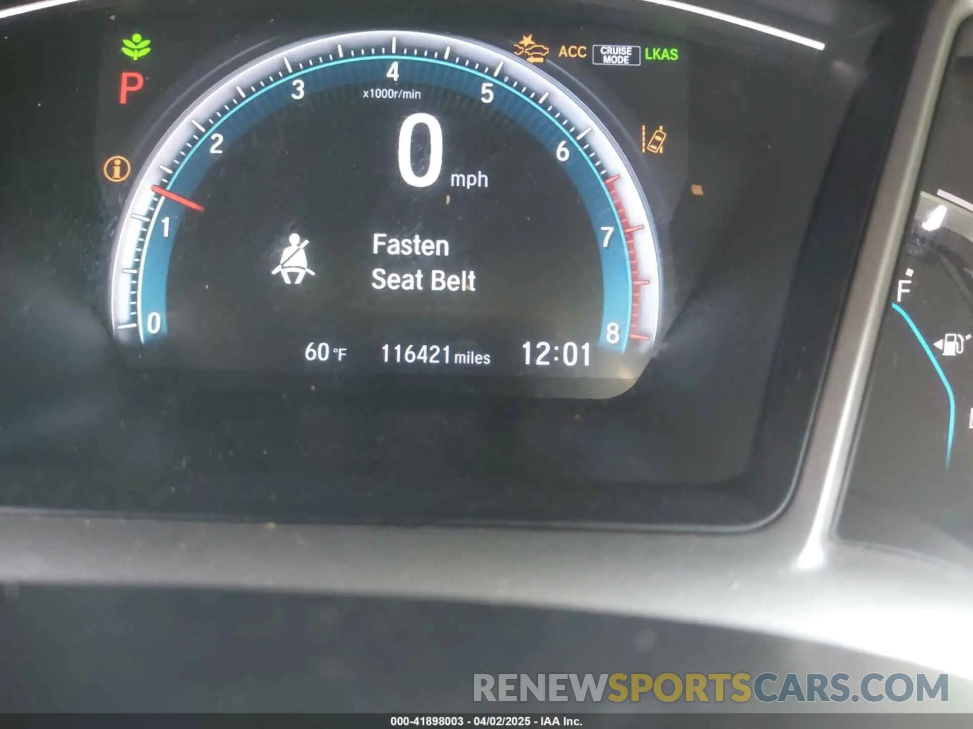 7 fotografías del automóvil dañado 19XFC1F38LE209734 HONDA CIVIC 2020