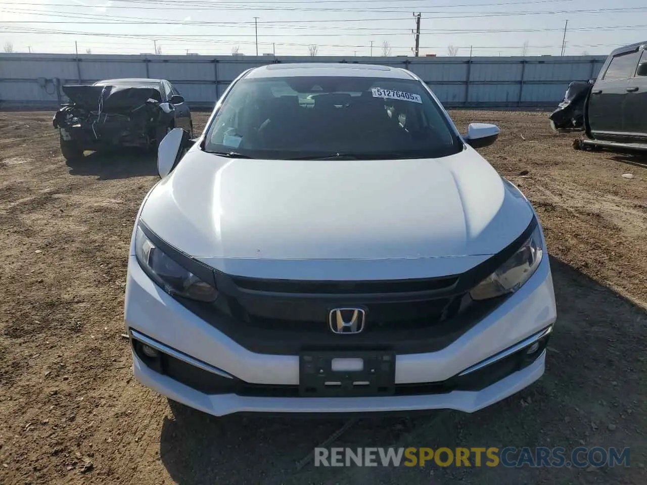 5 fotografías del automóvil dañado 19XFC1F38LE215226 HONDA CIVIC 2020