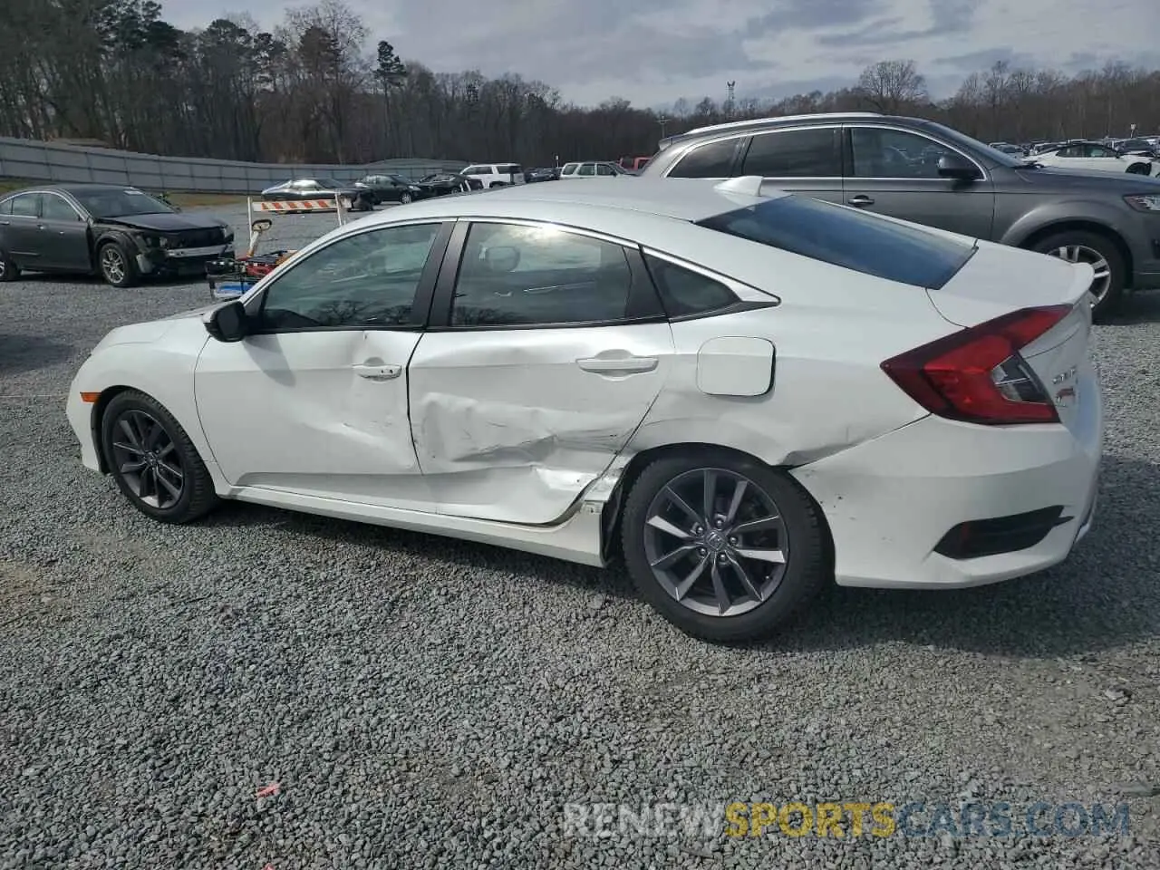 2 fotografías del automóvil dañado 19XFC1F39LE003970 HONDA CIVIC 2020