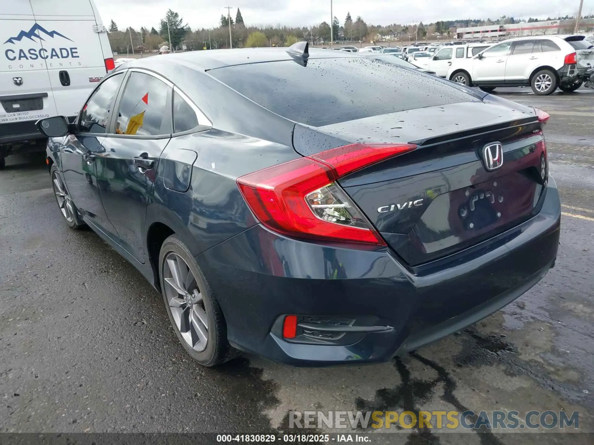3 fotografías del automóvil dañado 19XFC1F39LE009879 HONDA CIVIC 2020