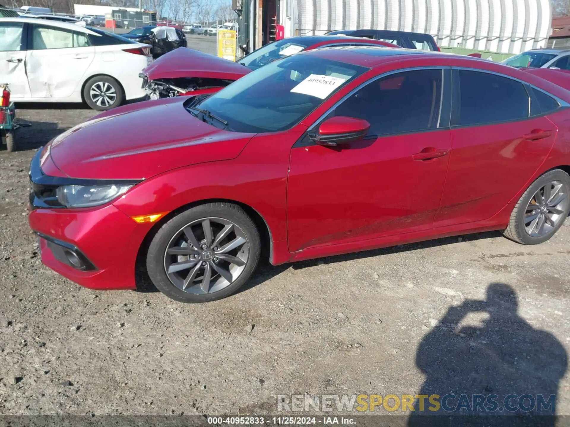 2 fotografías del automóvil dañado 19XFC1F39LE208608 HONDA CIVIC 2020
