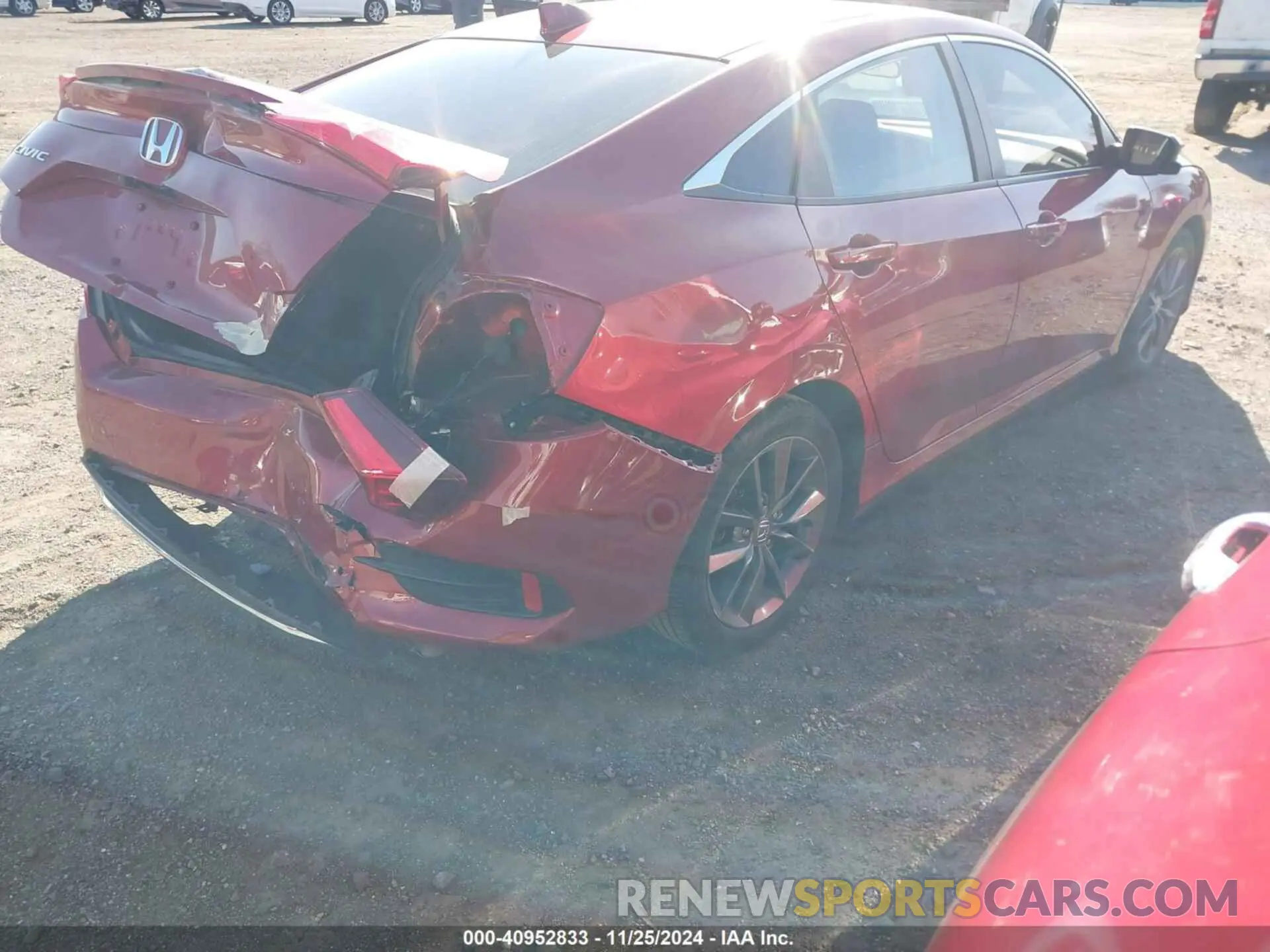 4 fotografías del automóvil dañado 19XFC1F39LE208608 HONDA CIVIC 2020
