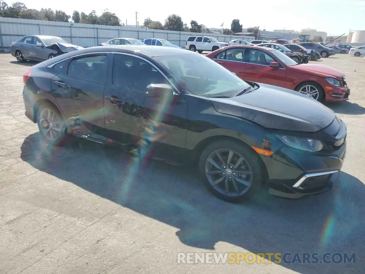 4 fotografías del automóvil dañado 19XFC1F39LE215879 HONDA CIVIC 2020
