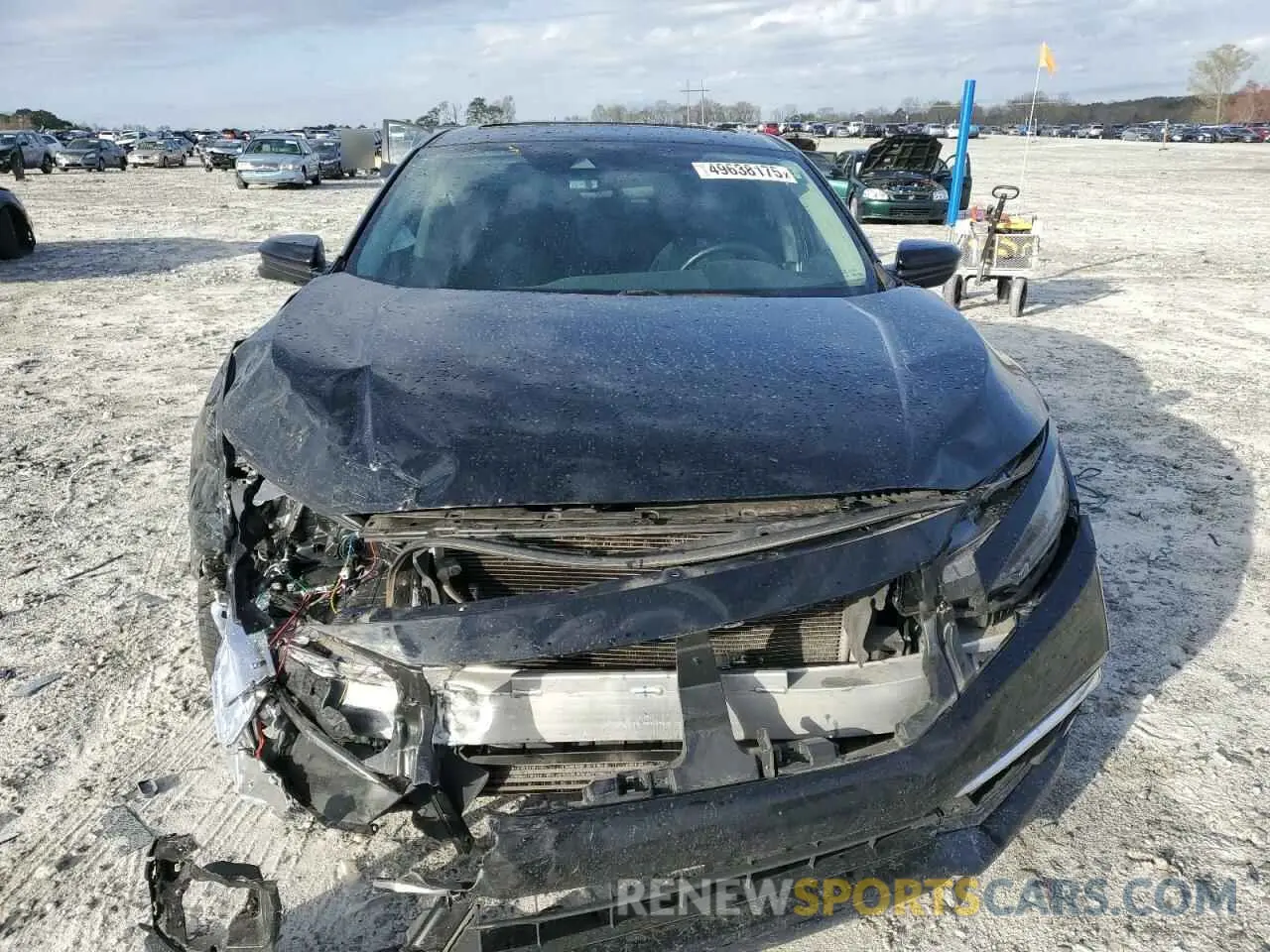 5 fotografías del automóvil dañado 19XFC1F3XLE002083 HONDA CIVIC 2020