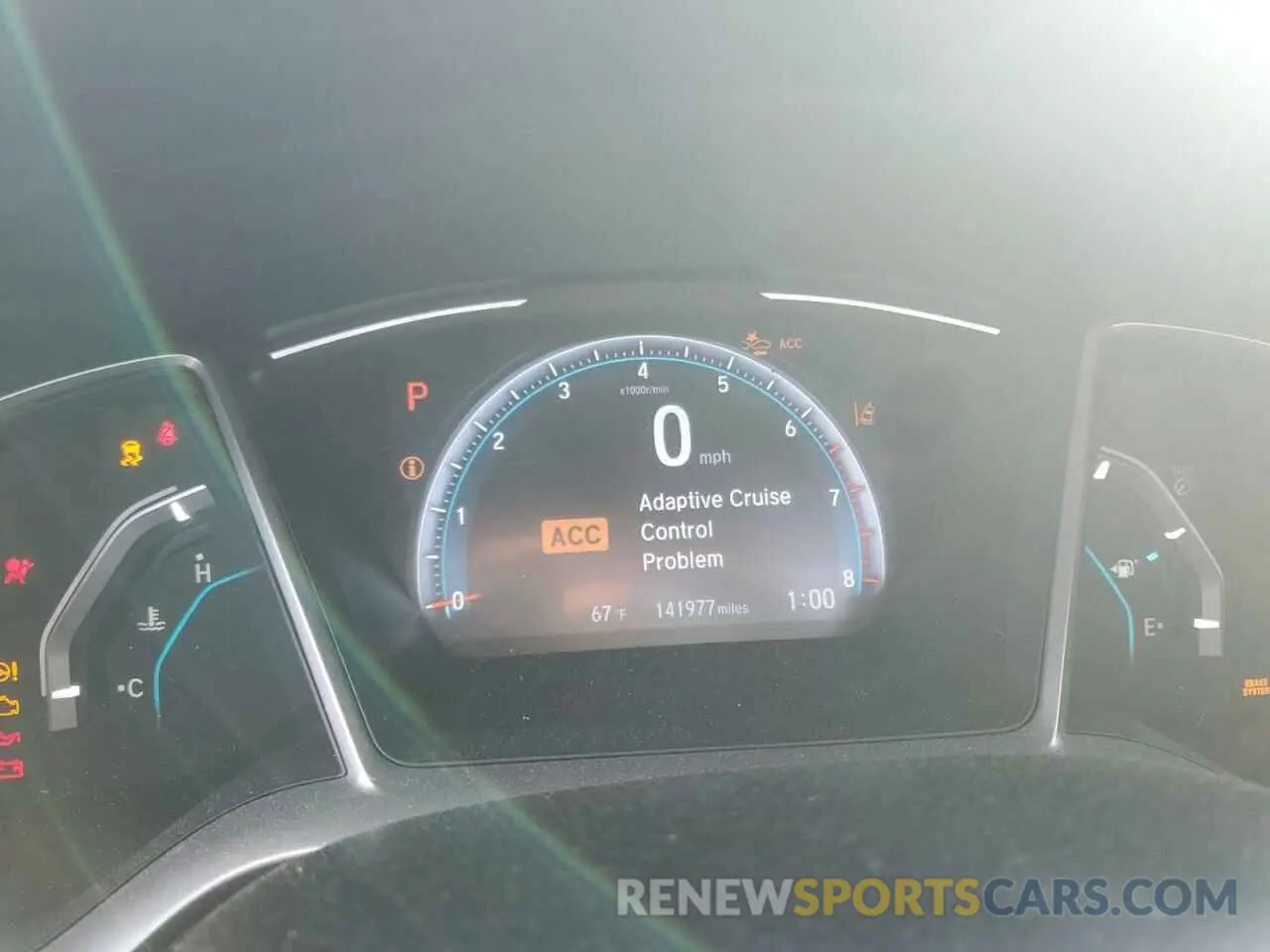 9 fotografías del automóvil dañado 19XFC1F3XLE002083 HONDA CIVIC 2020