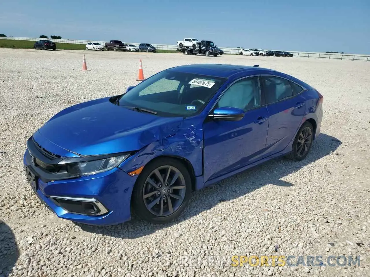 1 fotografías del automóvil dañado 19XFC1F3XLE010295 HONDA CIVIC 2020