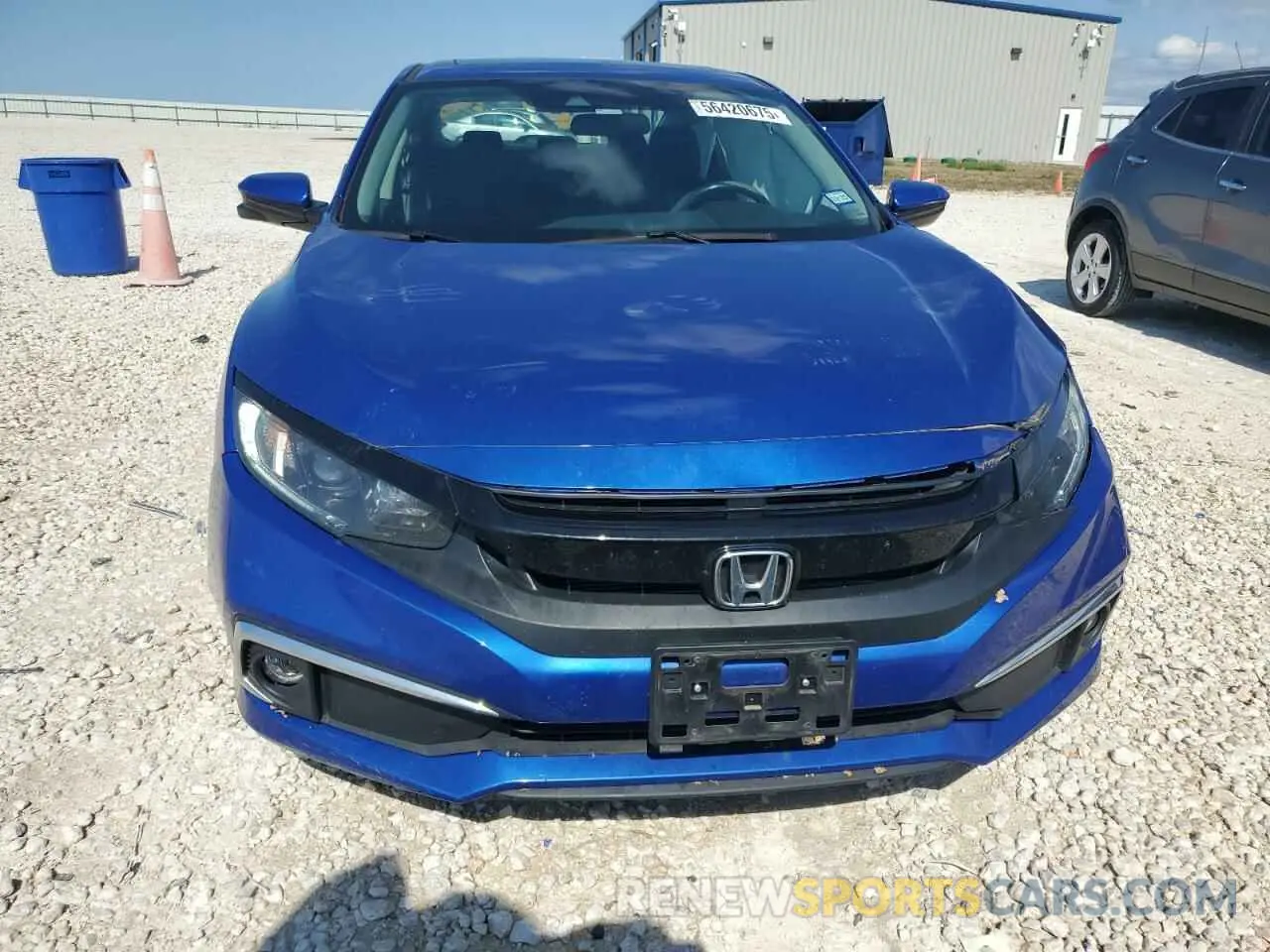 5 fotografías del automóvil dañado 19XFC1F3XLE010295 HONDA CIVIC 2020