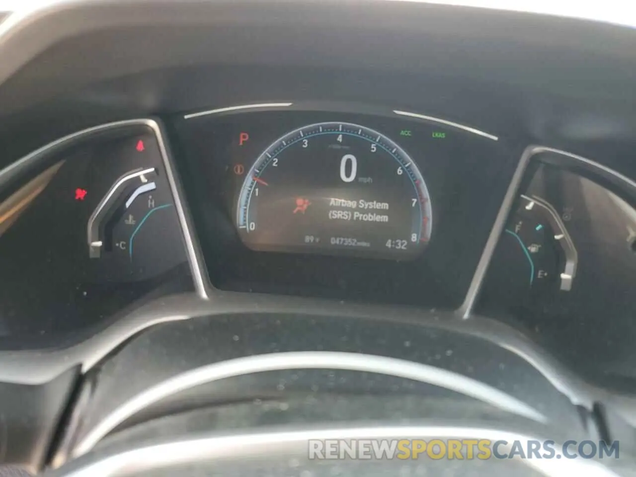 9 fotografías del automóvil dañado 19XFC1F3XLE010295 HONDA CIVIC 2020