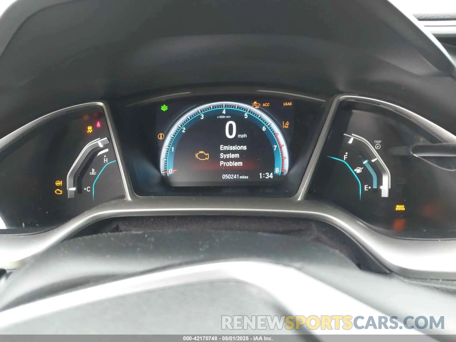 7 fotografías del automóvil dañado 19XFC1F3XLE011172 HONDA CIVIC 2020