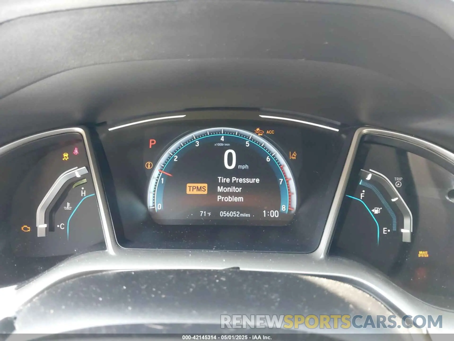 7 fotografías del automóvil dañado 19XFC1F3XLE016758 HONDA CIVIC 2020