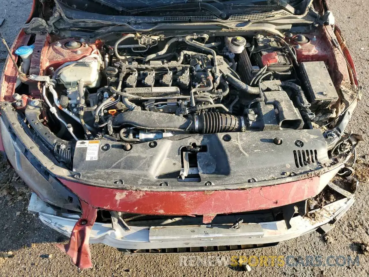 11 fotografías del automóvil dañado 19XFC1F3XLE017909 HONDA CIVIC 2020