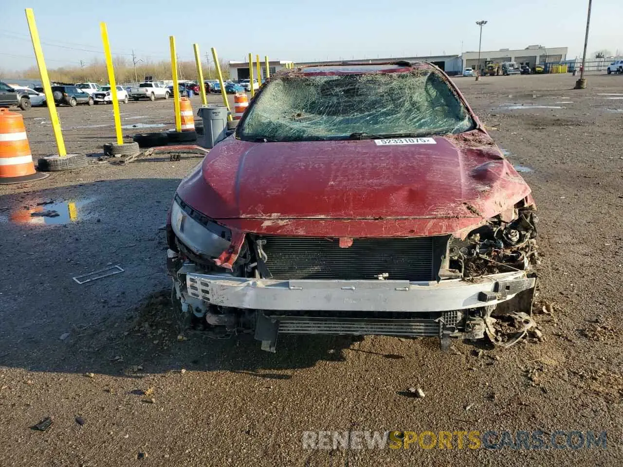5 fotografías del automóvil dañado 19XFC1F3XLE017909 HONDA CIVIC 2020