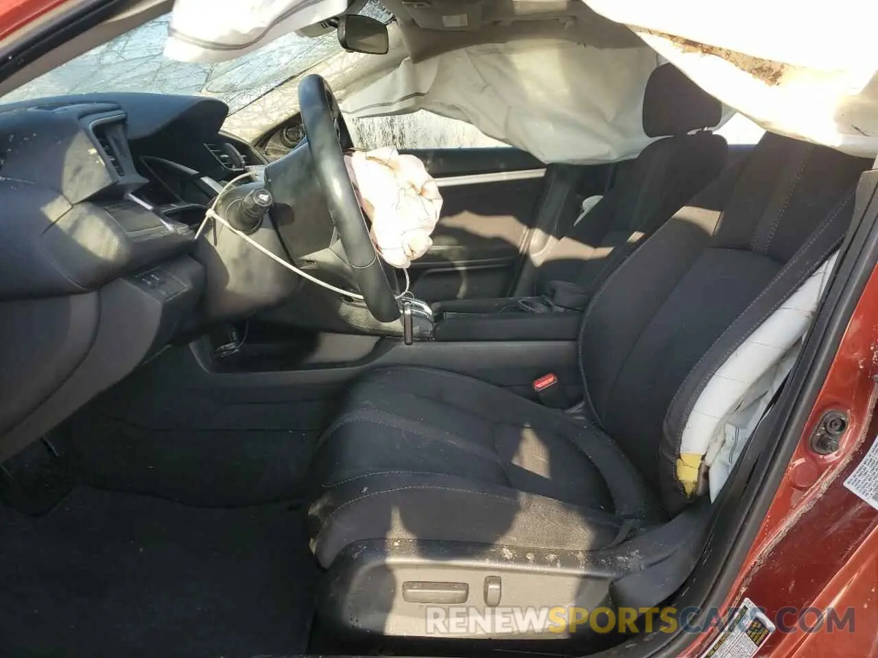 7 fotografías del automóvil dañado 19XFC1F3XLE017909 HONDA CIVIC 2020