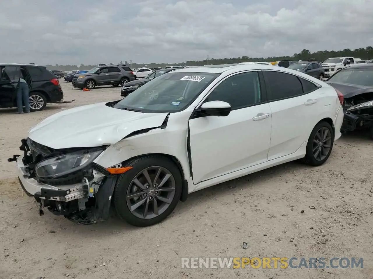 1 fotografías del automóvil dañado 19XFC1F3XLE018719 HONDA CIVIC 2020