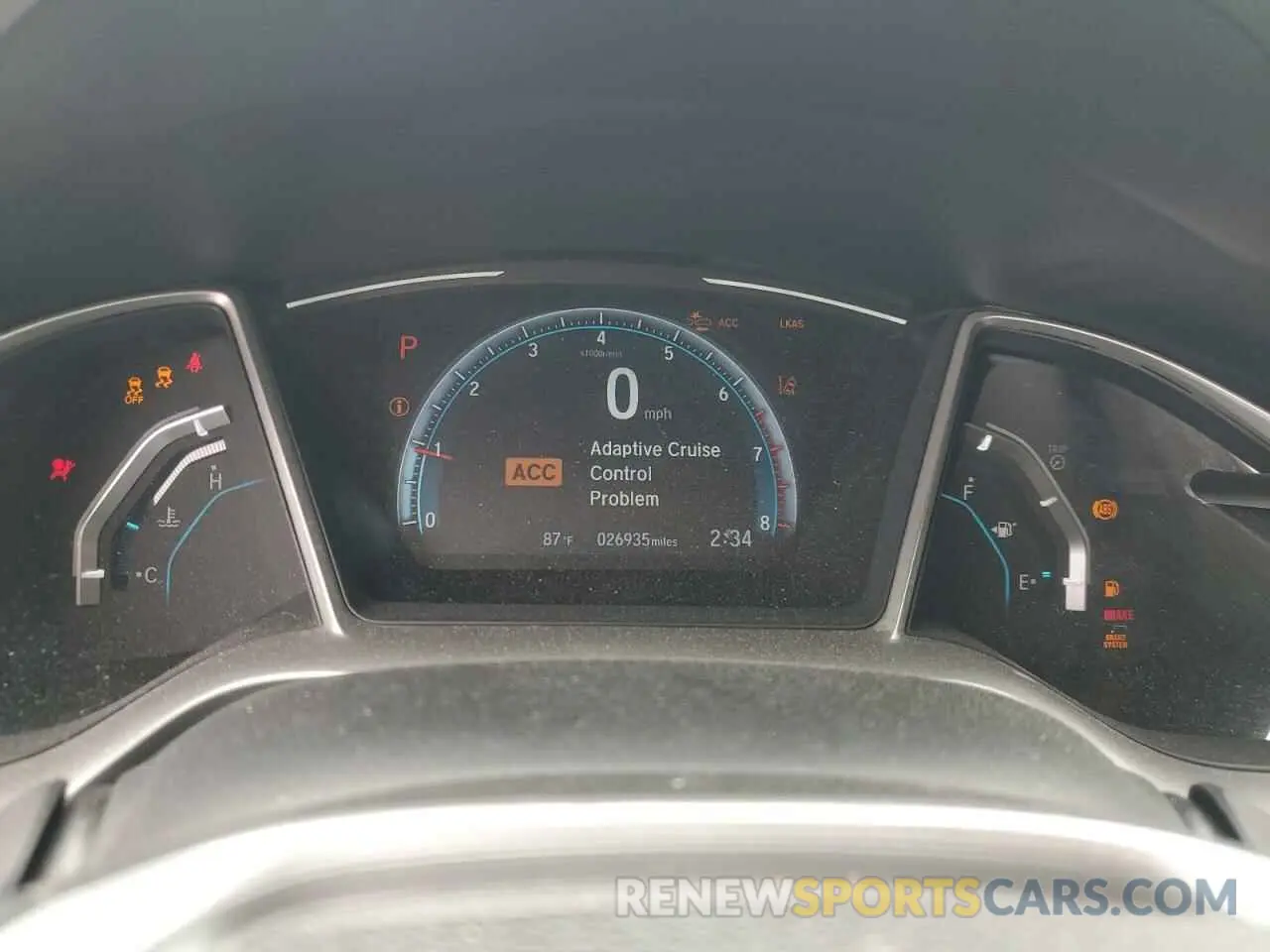 9 fotografías del automóvil dañado 19XFC1F3XLE018719 HONDA CIVIC 2020