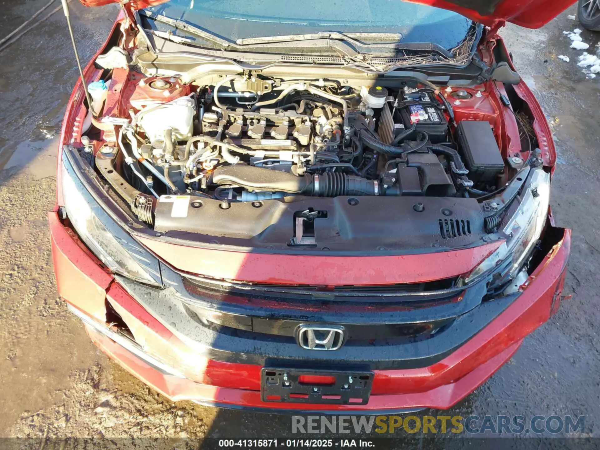 10 fotografías del automóvil dañado 19XFC1F3XLE202574 HONDA CIVIC 2020