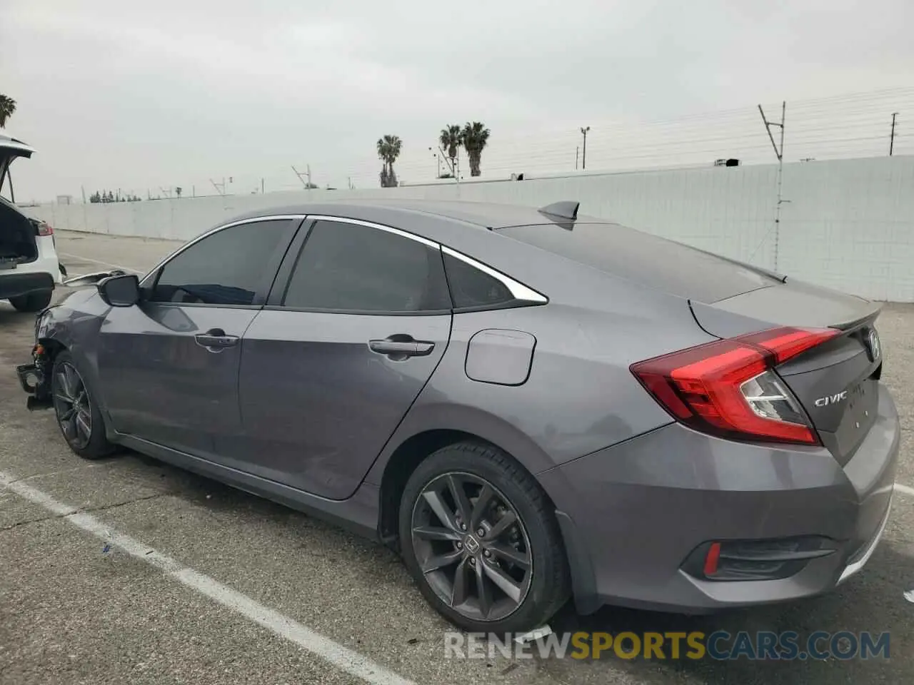 2 fotografías del automóvil dañado 19XFC1F3XLE205426 HONDA CIVIC 2020