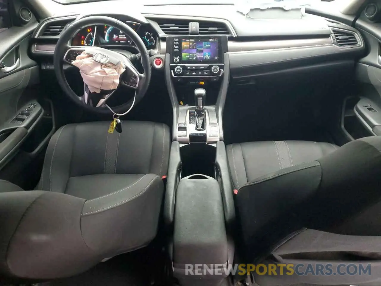 8 fotografías del automóvil dañado 19XFC1F3XLE205426 HONDA CIVIC 2020