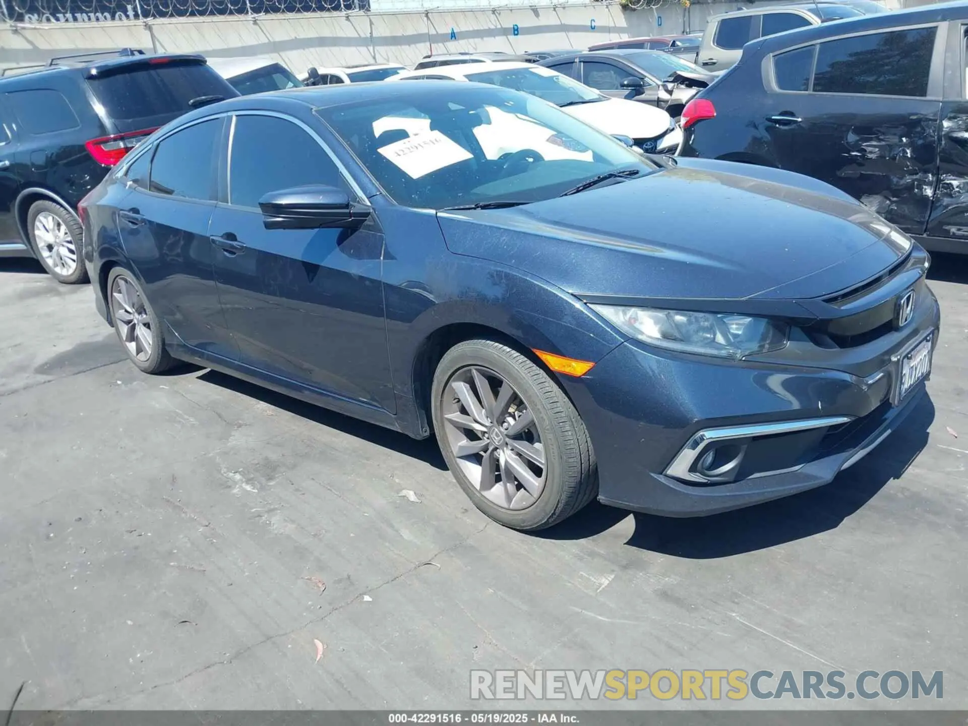 1 fotografías del automóvil dañado 19XFC1F3XLE212103 HONDA CIVIC 2020