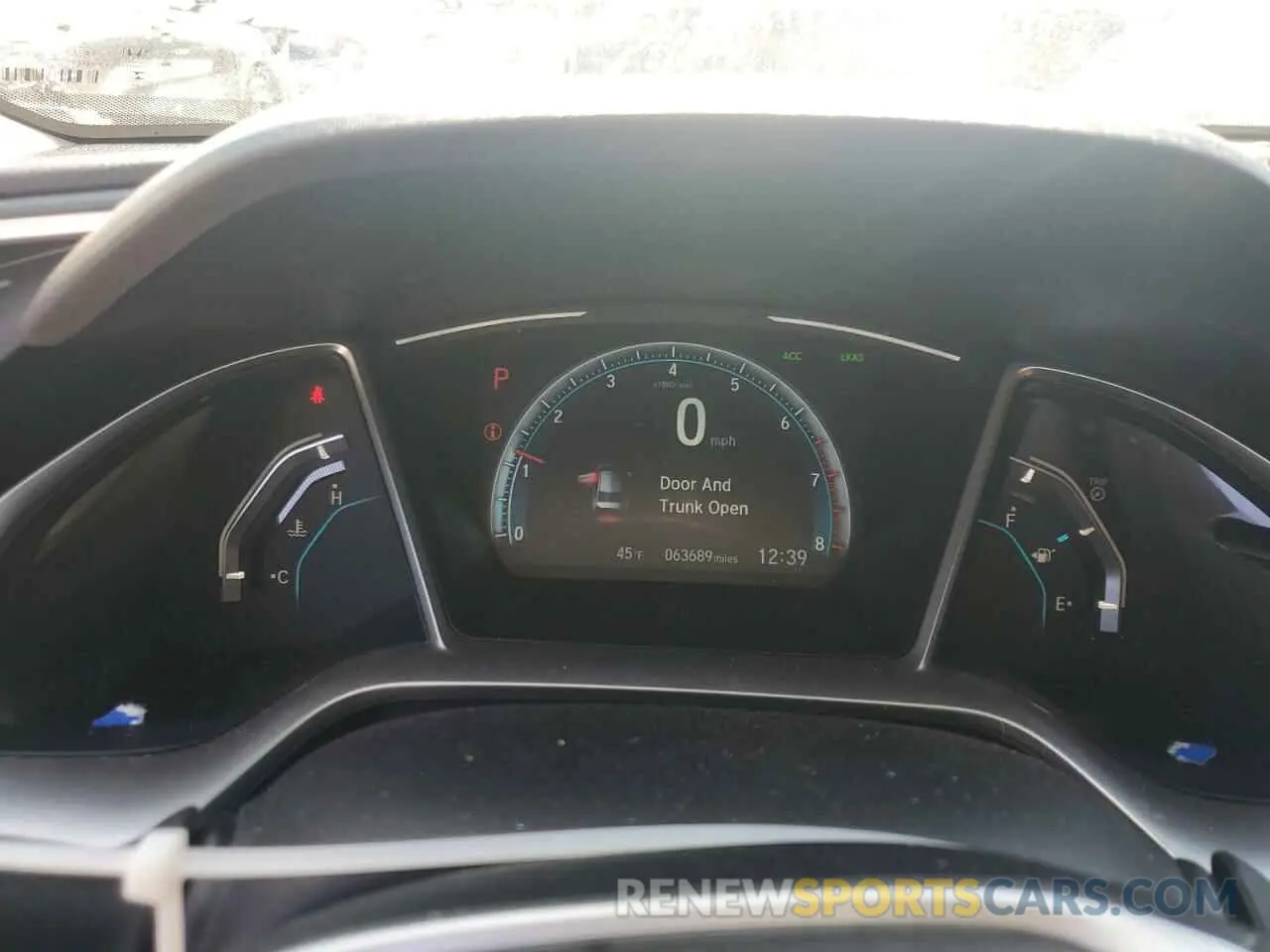9 fotografías del automóvil dañado 19XFC1F3XLE221383 HONDA CIVIC 2020