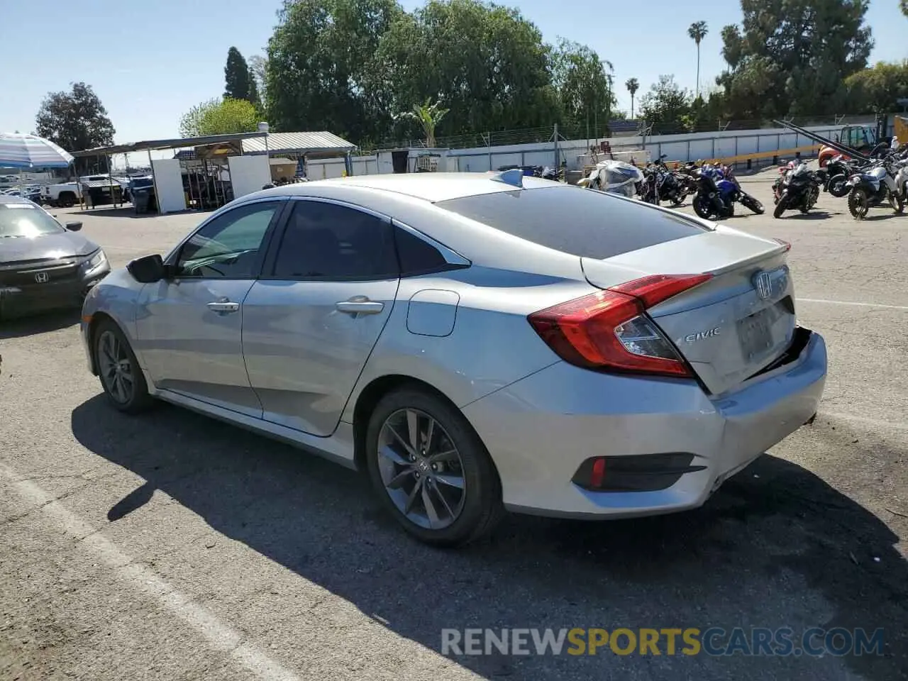 2 fotografías del automóvil dañado 19XFC1F70LE209746 HONDA CIVIC 2020