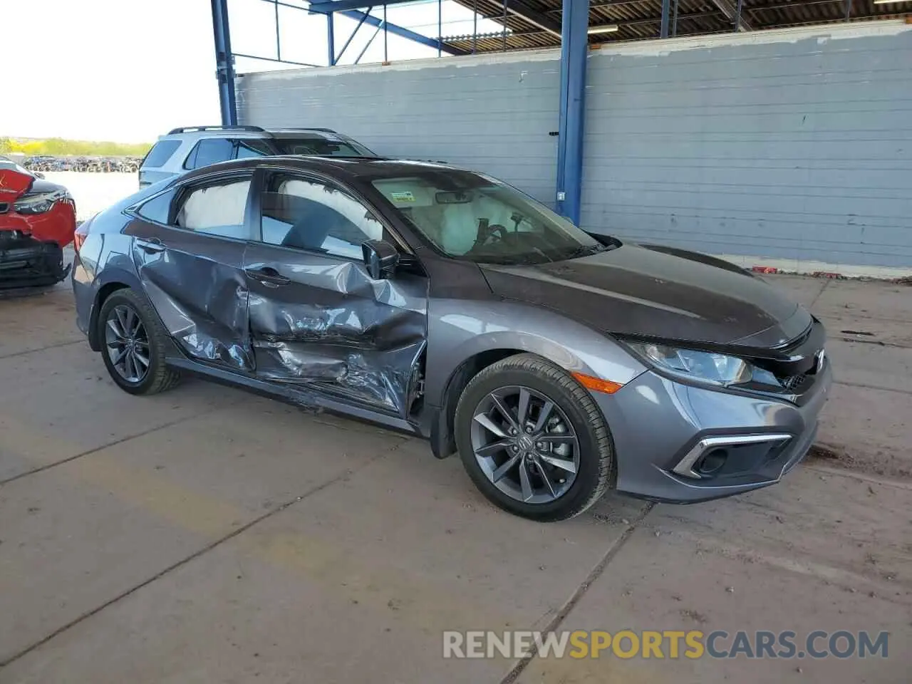 4 fotografías del automóvil dañado 19XFC1F70LE213165 HONDA CIVIC 2020