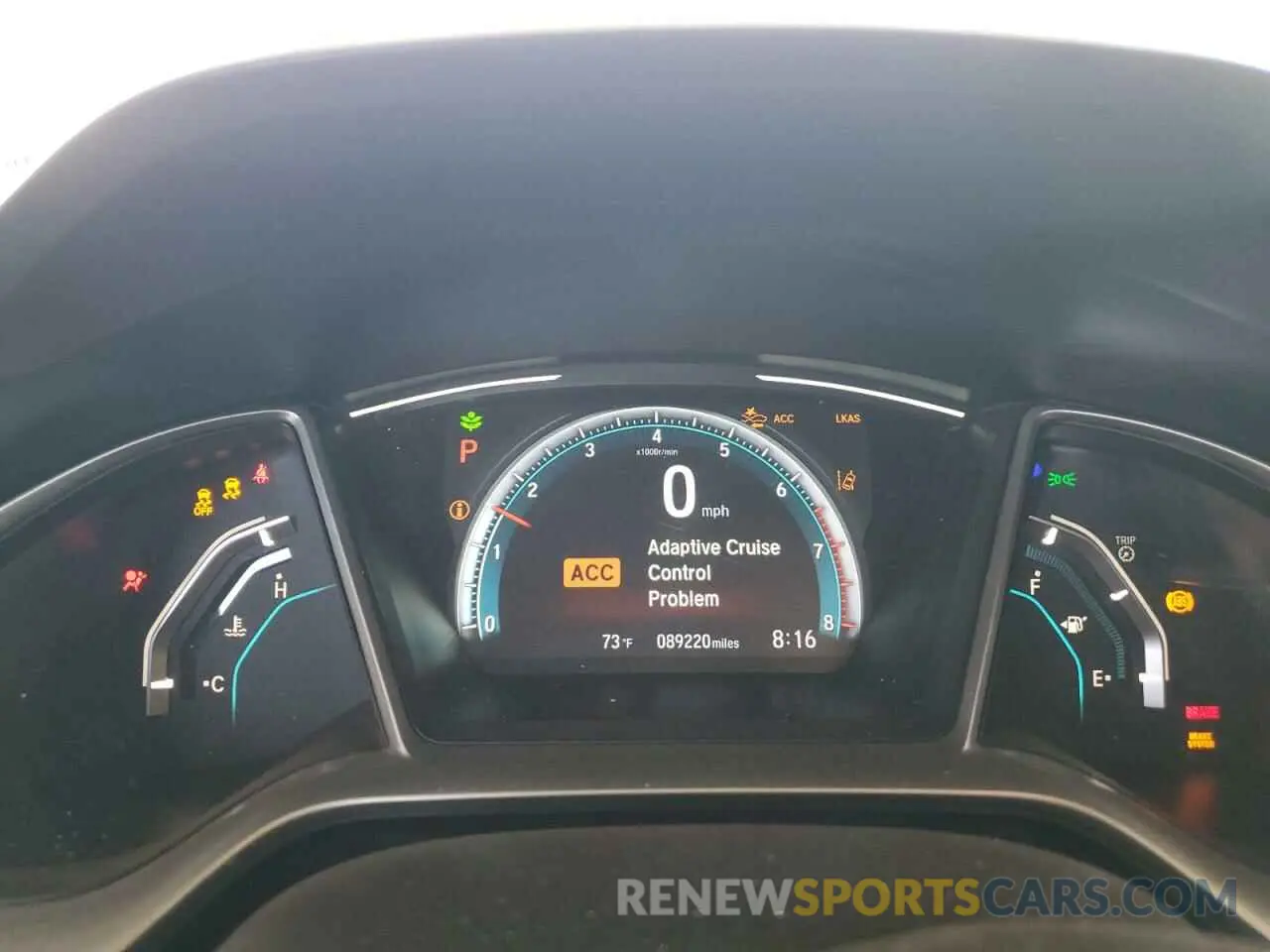9 fotografías del automóvil dañado 19XFC1F70LE213165 HONDA CIVIC 2020
