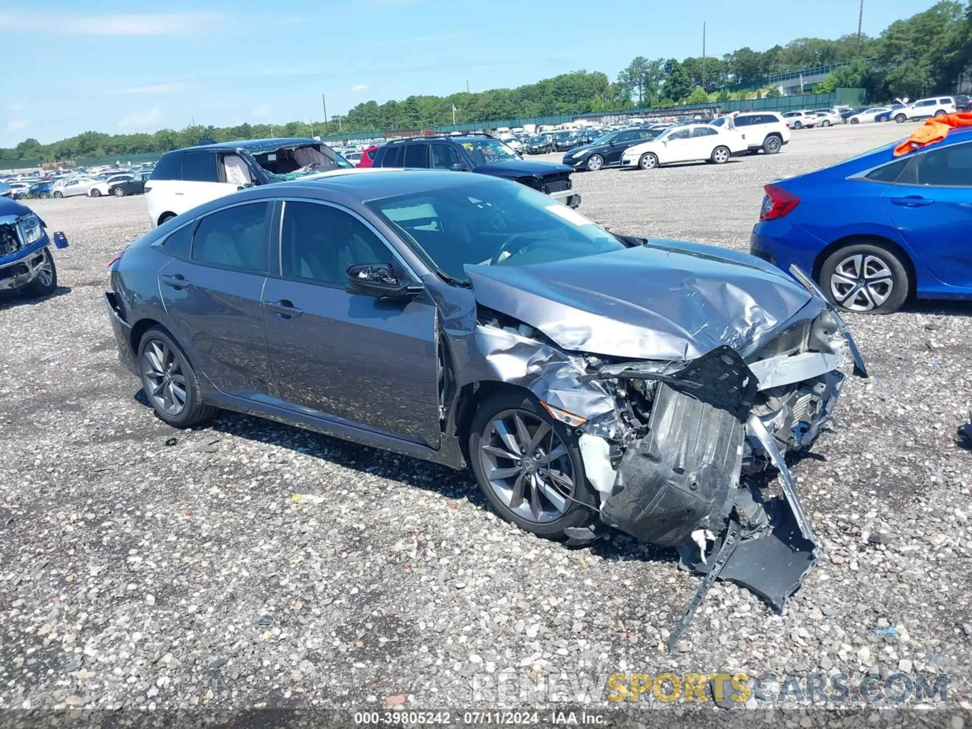 1 fotografías del automóvil dañado 19XFC1F71LE201736 HONDA CIVIC 2020