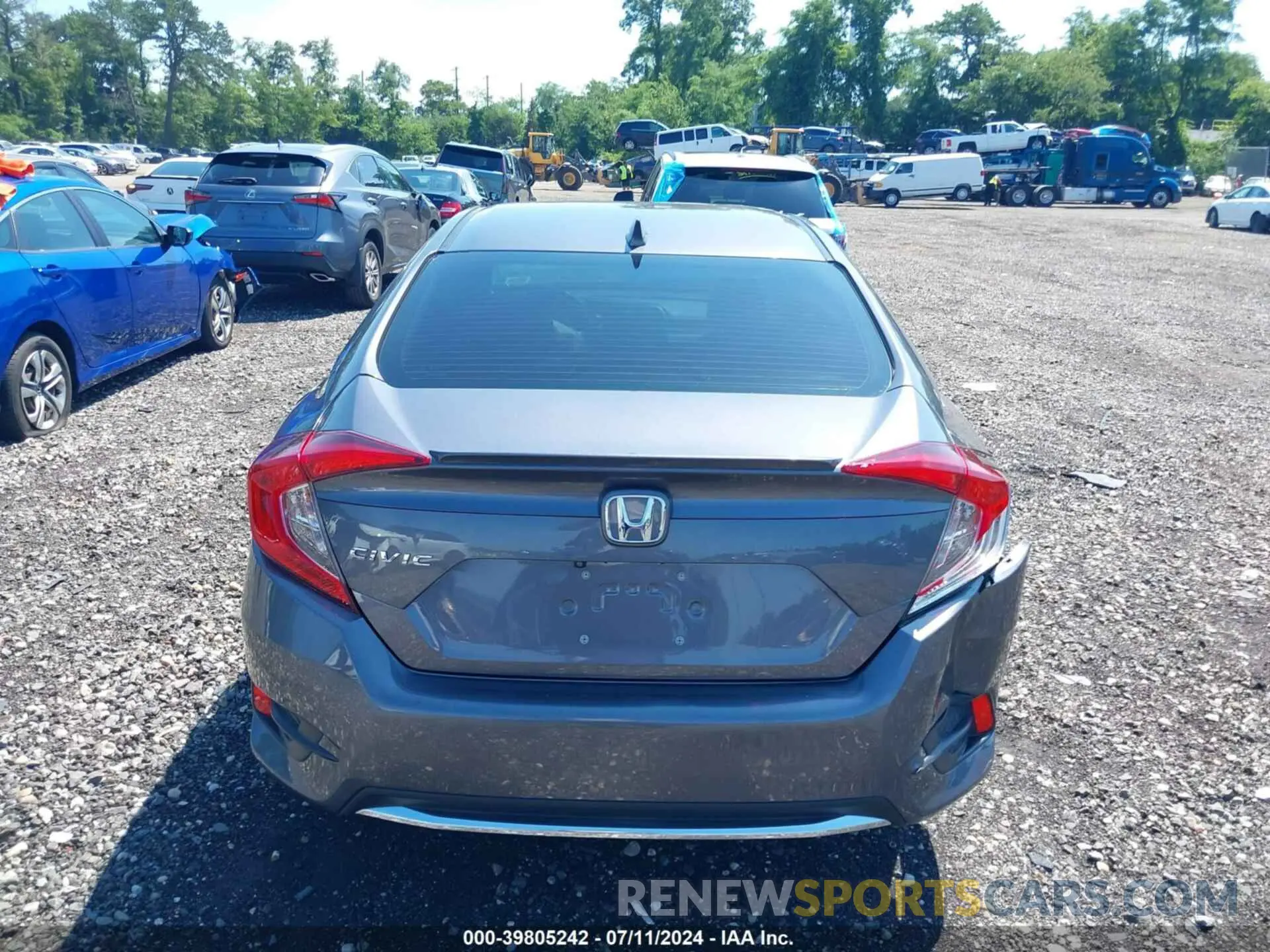 16 fotografías del automóvil dañado 19XFC1F71LE201736 HONDA CIVIC 2020