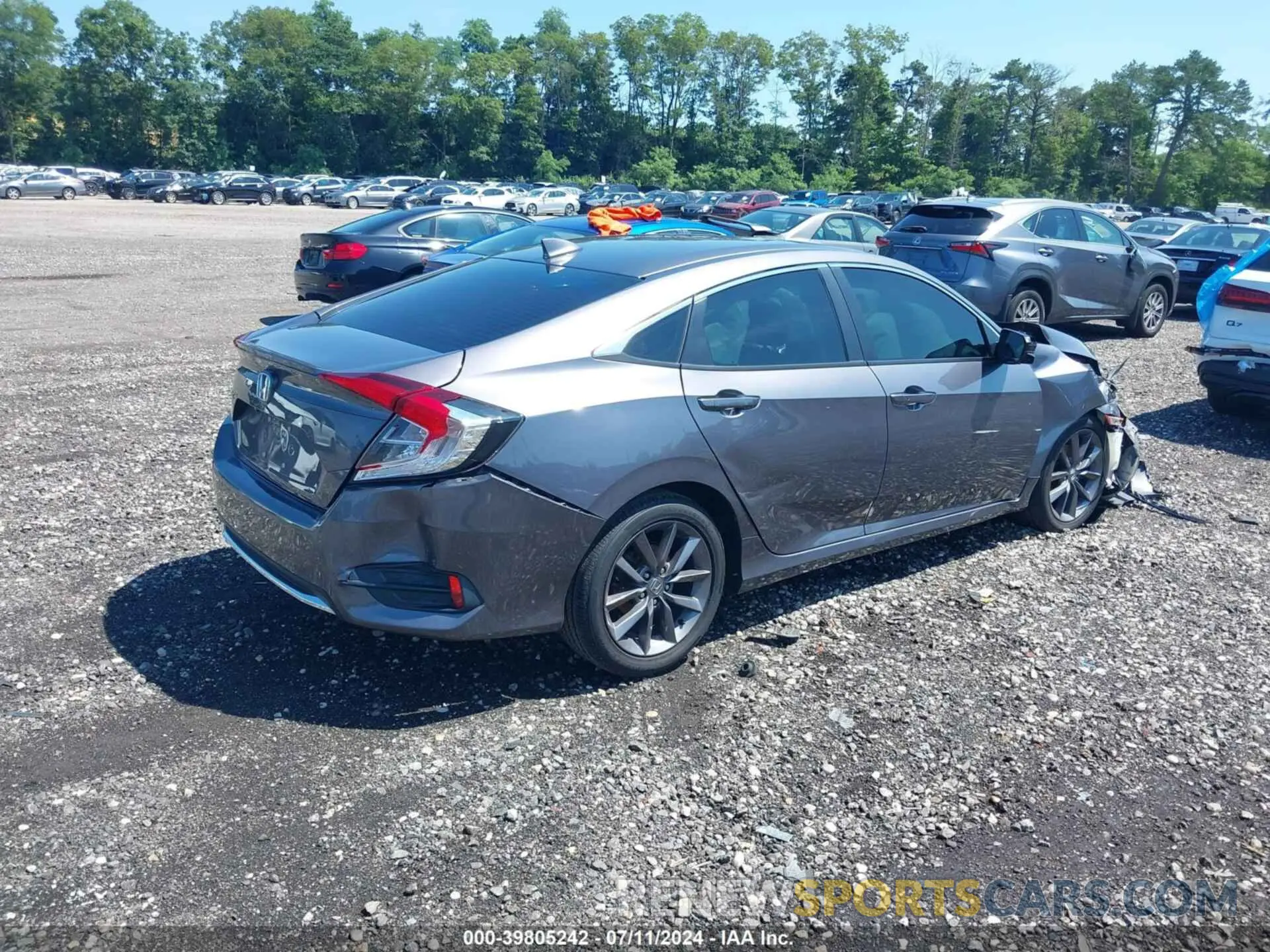 4 fotografías del automóvil dañado 19XFC1F71LE201736 HONDA CIVIC 2020