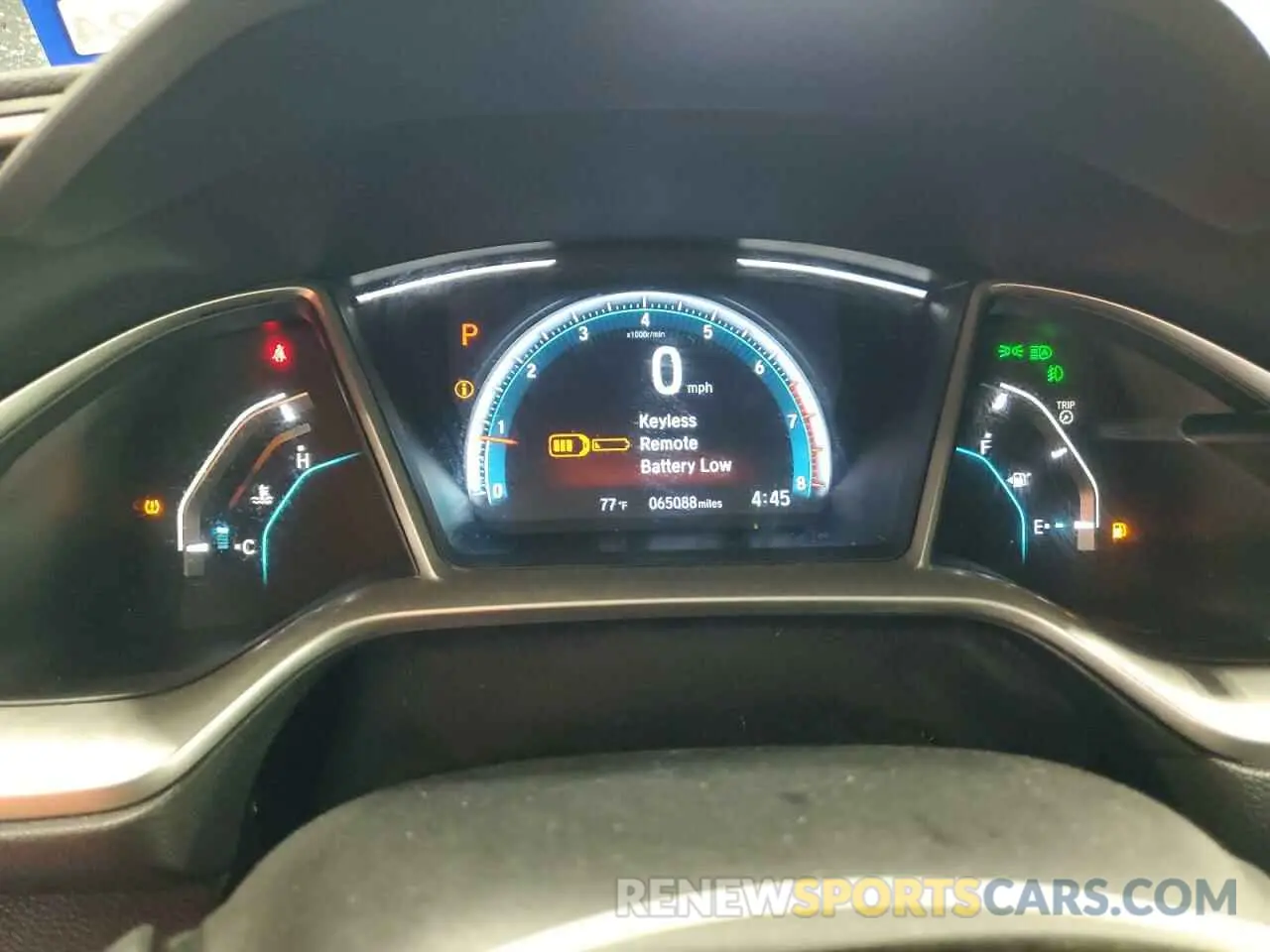 9 fotografías del automóvil dañado 19XFC1F72LE023917 HONDA CIVIC 2020