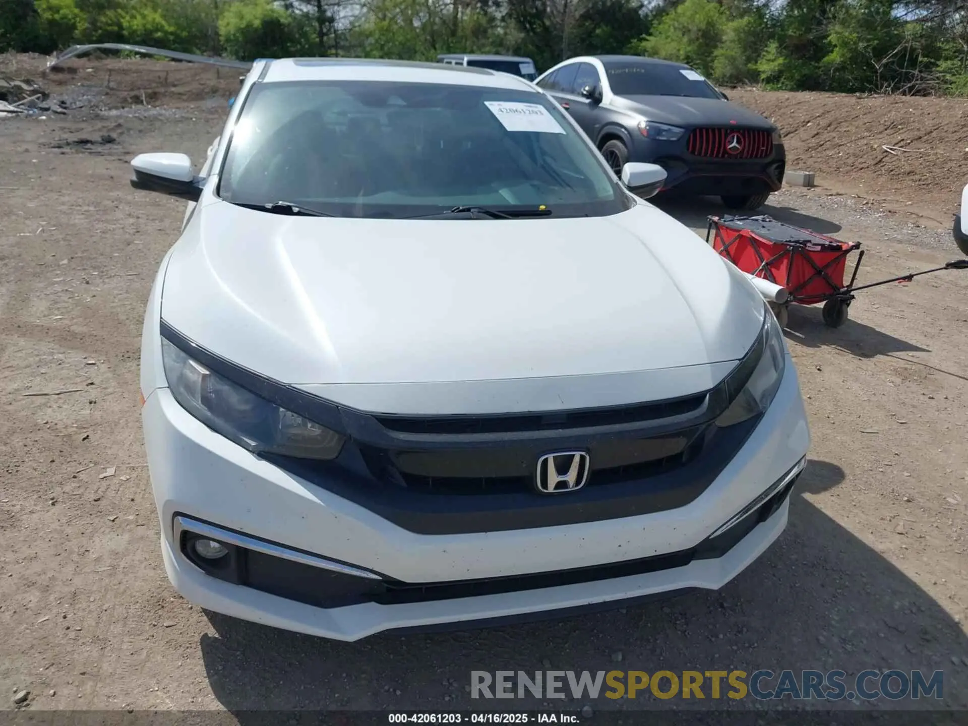 12 fotografías del automóvil dañado 19XFC1F73LE001358 HONDA CIVIC 2020